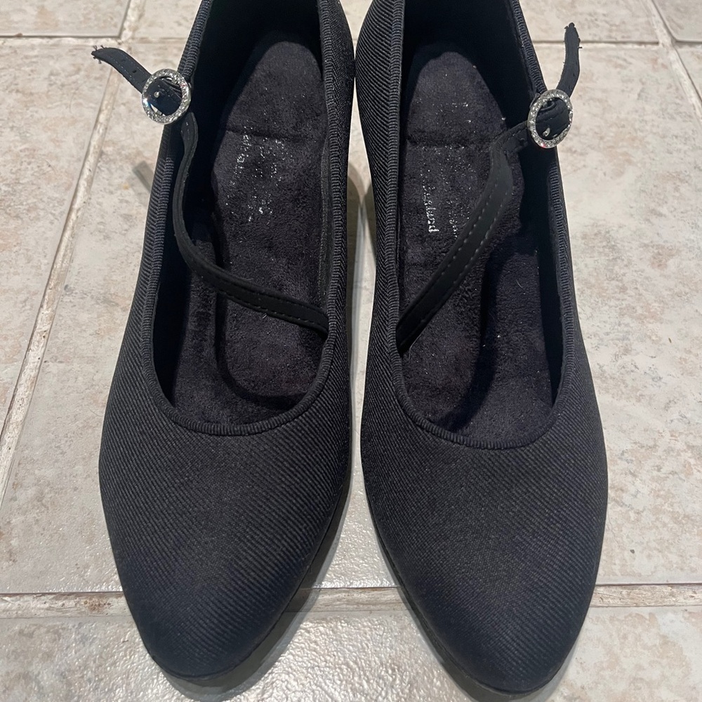 Black Smooth Ballroom Dance Shoes